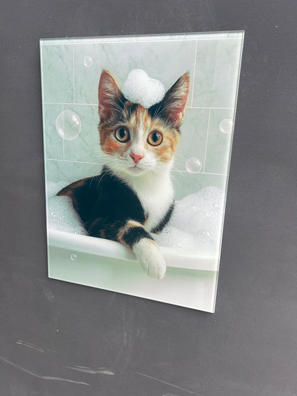 Turn Your Pet Into a Stunning Custom Portrait on Glass